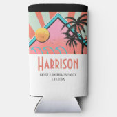 アツいトロピカルビーチ独身最後の夜 スリム缶クーラー (裏面)