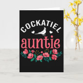 アティエル おばさん 鳥 ギフト 女性 鳥 ペット 愛好家 クリスマス カード (黄色い花)