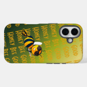 アティテュード満載のハチのイラスト Case-Mate iPhoneケース (裏面 (横))
