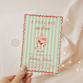 アティニビットインラブヴィンテージマルティーニブライダルシャワー 招待状