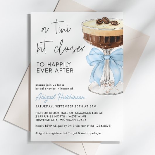 アティニビットクローザーボーエスプレッソマルティーニブライダル 招待状