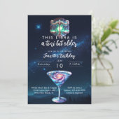 アティニビット古い天秤座〔占星術の〕十二宮図マルティーニ誕生日 招待状 (スタンド正面)