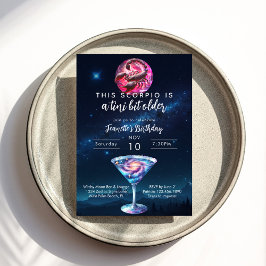 アティニビット古い蠍座〔占星術の〕十二宮図マルティニ誕生日 招待状