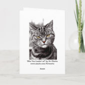 アティメントカード付きタビー猫 カード (裏面)