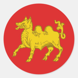 アティリウムポスペースバッジのカントン ラウンドシール