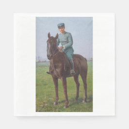 アティリオ・トリボレッティポートレート（騎兵） スタンダードランチョンナプキン
