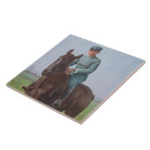 アティリオ・トリボレッティポートレート(騎兵) タイル (側面)