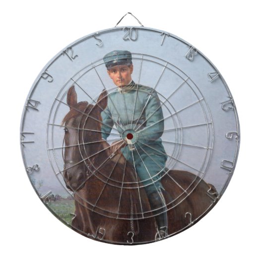 アティリオ・トリボレッティポートレート（騎兵） ダーツボード (正面)