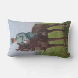 アティリオ・トリボレッティポートレート（騎兵） ランバークッション