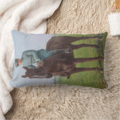 アティリオ・トリボレッティポートレート（騎兵） ランバークッション (ブランケット)