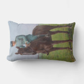 アティリオ・トリボレッティポートレート（騎兵） ランバークッション (正面)