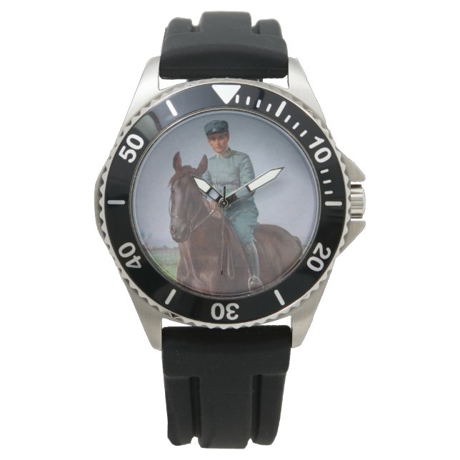 アティリオ・トリボレッティポートレート（騎兵） 腕時計 (正面)
