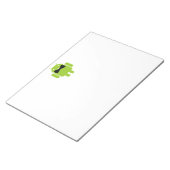 アティレフォーマルグリーンアンドロイドロボット ノートパッド (アングル)