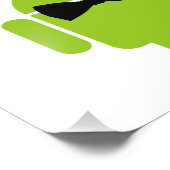 アティレフォーマルグリーンアンドロイドロボット フォトプリント            (角)