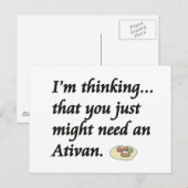 アティヴァンが必要か？ ポストカード (正面/裏面)