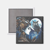 アテナとフクロウ磁石 マグネット (正面/裏面)