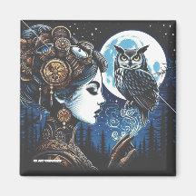 アテナとフクロウ磁石