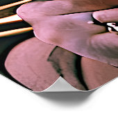 アテナの恐ろしいロイヤリティカラフルポートレート ポスター (角)