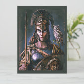 アテナの恐ろしいロイヤリティカラフルポートレート 招待状 (スタンド正面)