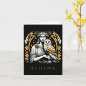 アテナの知恵と戦争の女神 カード (黄色い花)