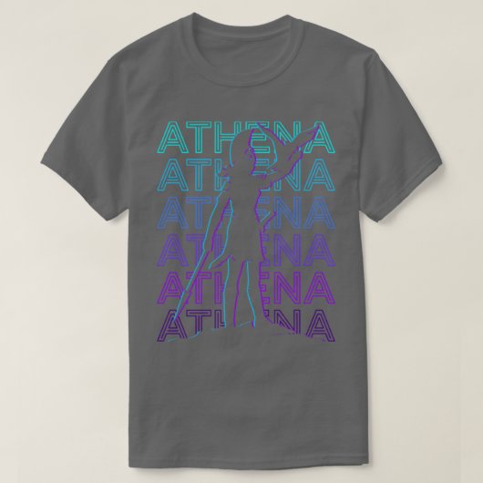 アテナアテネ古代の女神ギリシャ神話のリトル Tシャツ (デザイン正面)