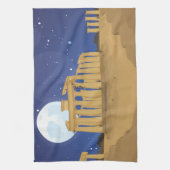 アテナイのアクロポリス キッチンタオル (縦)