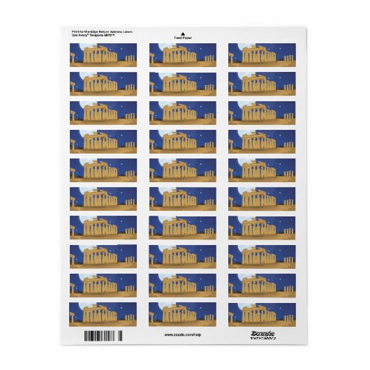 アテナイのアクロポリス ラベル (フルシート)