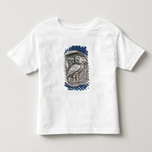 アテナイのtetradrachma トドラーTシャツ (正面)
