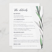 アテナイ結婚ズ詳細 |ギリシャのスカイライン招待状 招待状 (正面/裏面)