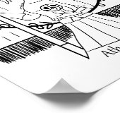 アテナカラーリングページプリント ポスター (角)