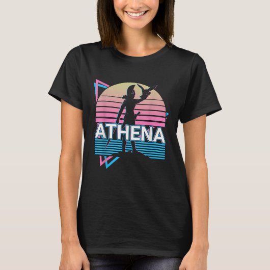 アテナギリシャの知恵と戦争の女神 Tシャツ (正面)