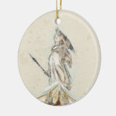 アテナセラミックオーナメントのスケッチクラシカル – ホーム セラミックオーナメント (左)