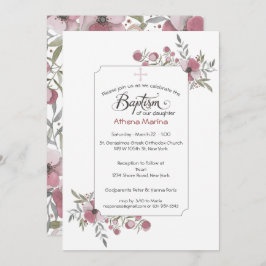 アテナバプテスマ招待状 招待状