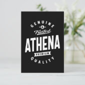 アテナパーソナライズされた名誕生日ギフト 出欠カード (スタンド正面)