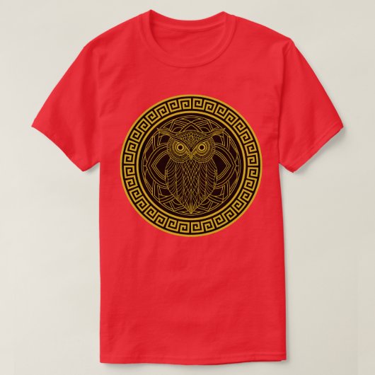 アテナフクロウ Tシャツ (デザイン正面)
