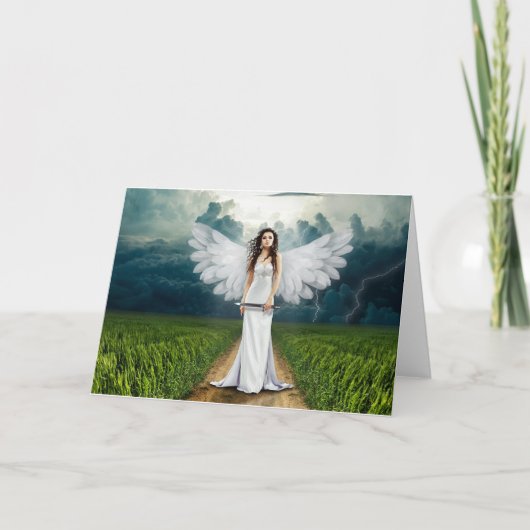 アテナメ女神異教のグリーティングカード カード (正面)