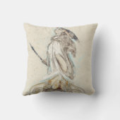 アテナ像のスケッチ装飾用クッション – ギリシャ神話 クッション (裏面)