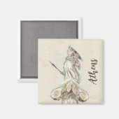 アテナ像のスケッチ マグネット (正面/裏面)