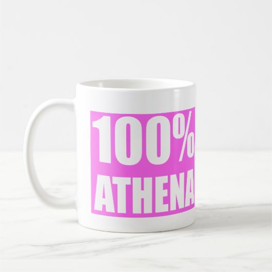 アテナ名100% コーヒーマグカップ (左)