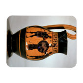 アテナ・アペティを描いた屋根裏の黒姿ロープ マグネット (横)