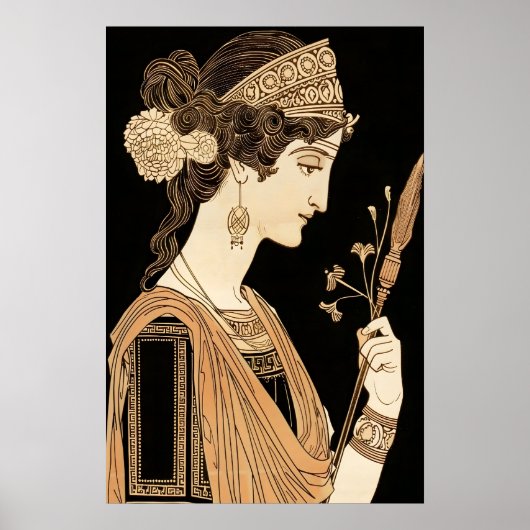 アテナ アートプリント 古代ギリシャ 女神 ポスター (正面)