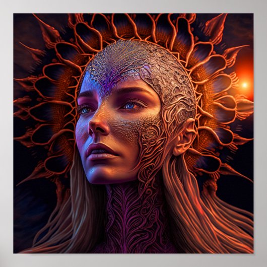 アテナ – ギリシャ女神ウォールアートプリント ポスター (正面)