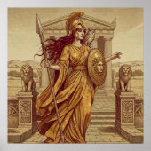 アテナ ギリシャ神話 ポスター (正面)