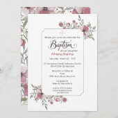 アテナ·バプティスマ招待状。 招待状 (正面/裏面)