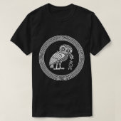 アテナTシャツのフクロウ Tシャツ (デザイン正面)