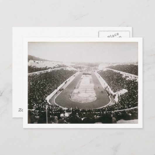 アテネで最初の公式オリンピックの景色 ポストカード (正面/裏面)
