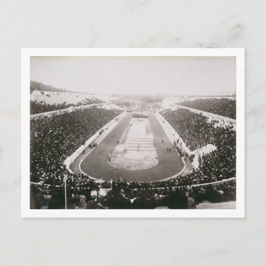 アテネで最初の公式オリンピックの景色 ポストカード (正面)