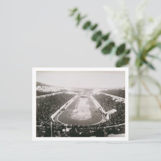 アテネで最初の公式オリンピックの景色 ポストカード (スタンド正面)