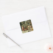 アテネで聖パウロの説教（聖書用の漫画） スクエアシール (封筒)