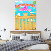 アテネのアクロポリスギリシャ旅行ポスター。 キャンバスプリント (インサイチュ (寝室))